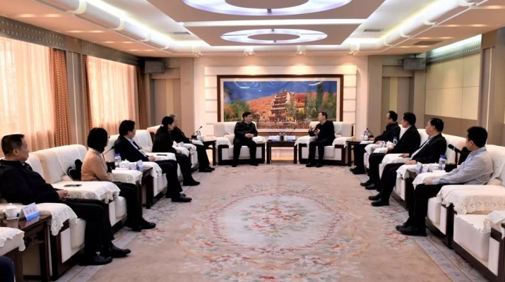 兰州文理学院党委书记阎晓辉一行到访乐竞（中国）文旅集团